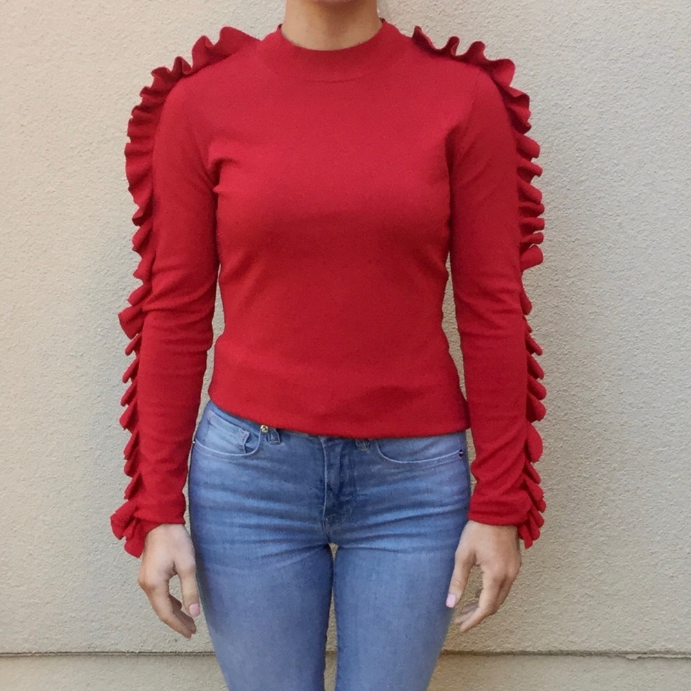 Red Knit Sweater